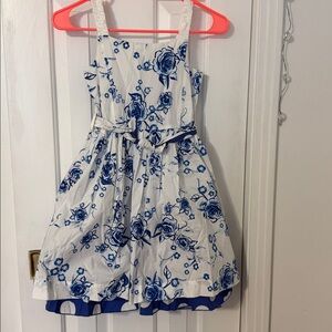 The Children's Place Blue and White Floral Dress